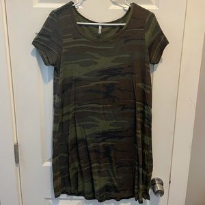 Z Supply Camo T shirt dress